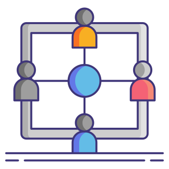 External Collaboration Computer Programming Icons Flaticons Lineal Color Flat Icons 2