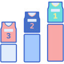 External Ranking Basketball Flaticons Lineal Color Flat Icons 3
