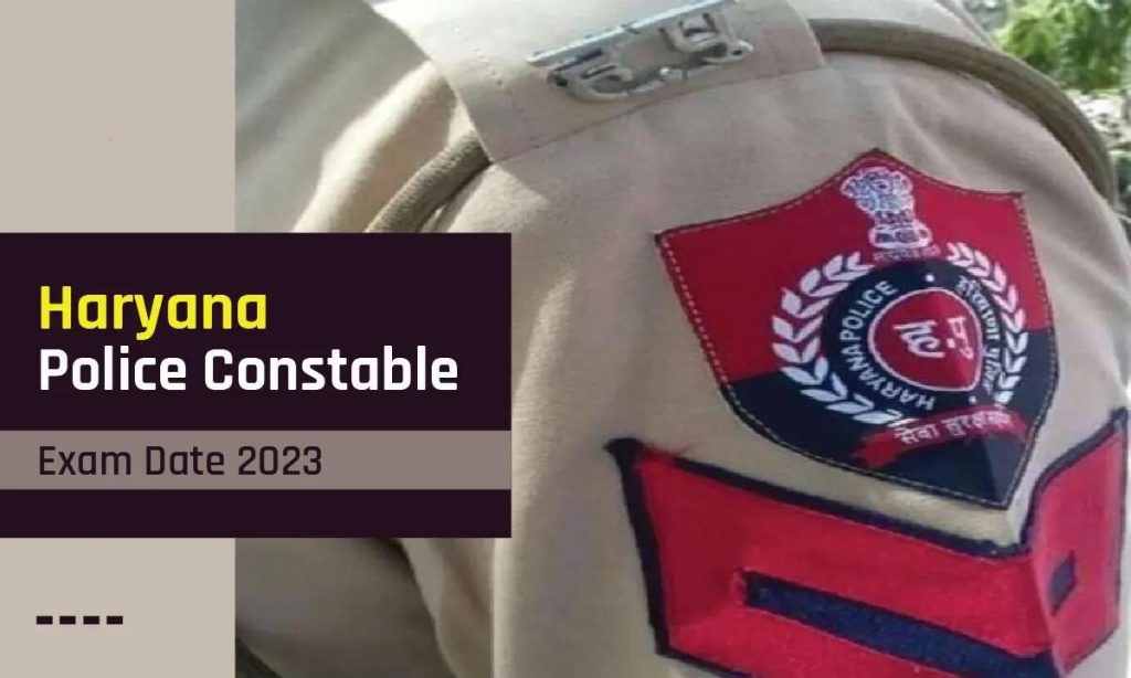 Haryana constable exam date 2023