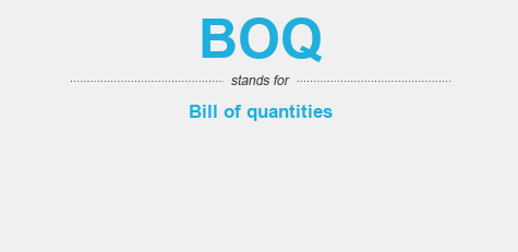 What Does Boq Mean
