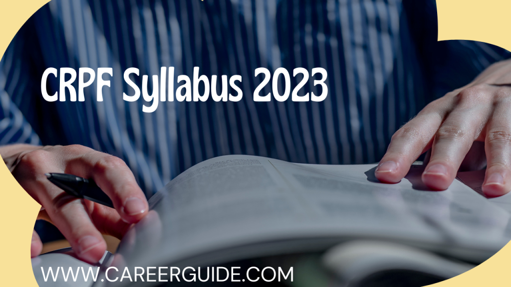 CRPF Syllabus 2023