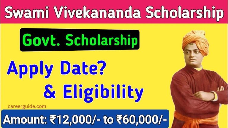 Swami Vivekananda merit cum means scholarship 2024