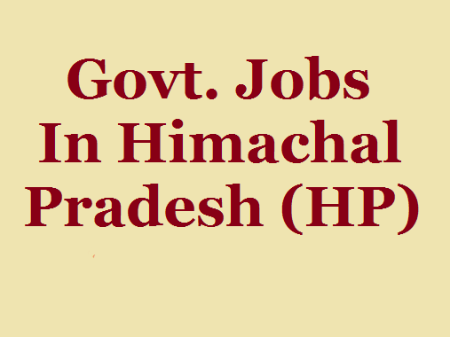 Govt Jobs In Himachal Pradesh