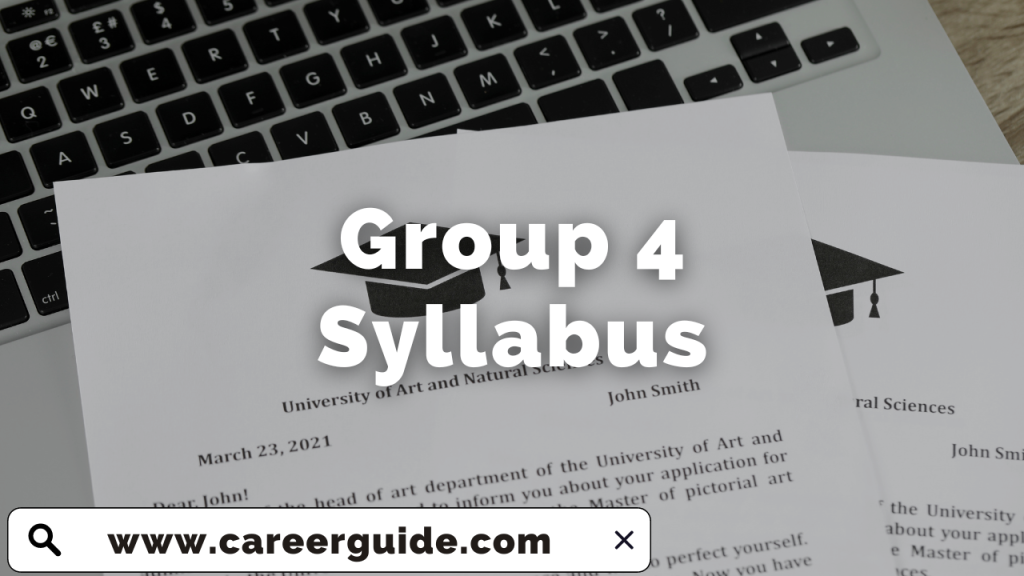 Group 4 Syllabus