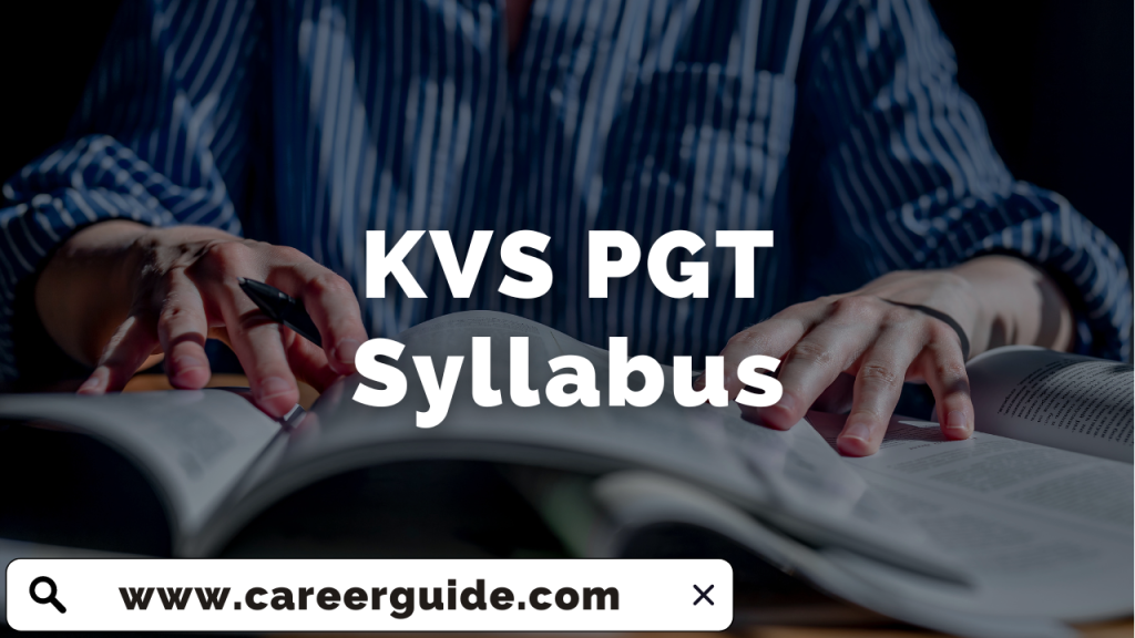 KVS PGT Syllabus