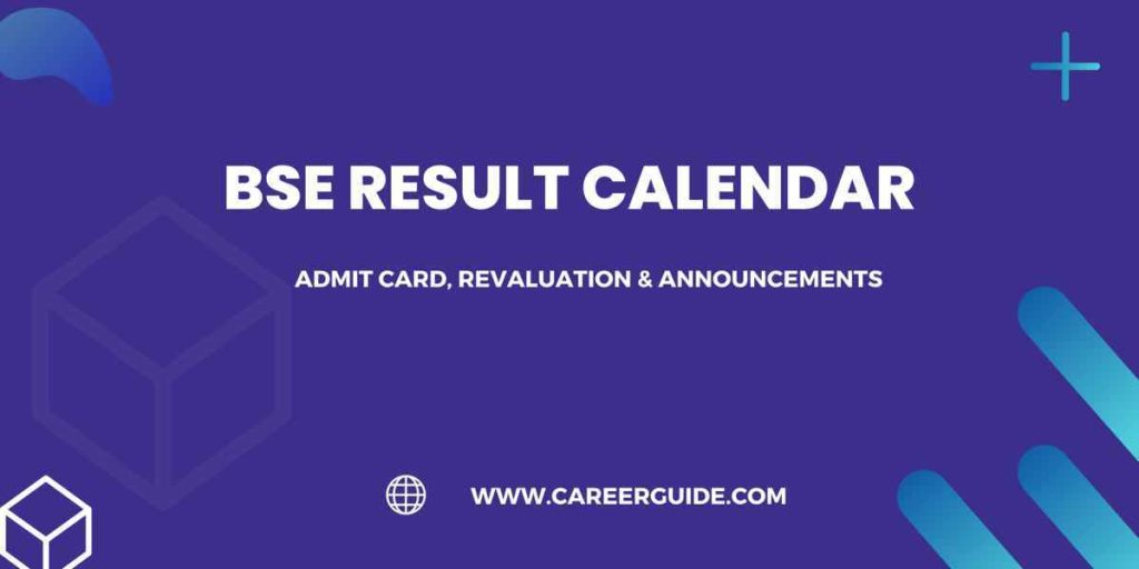 BSE Result Calendar
