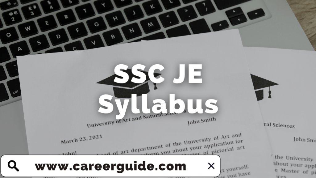 SSC JE Syllabus