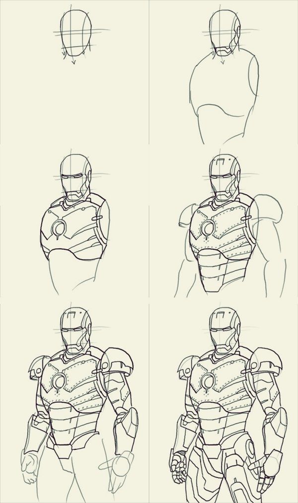 Iron Man Drawing7