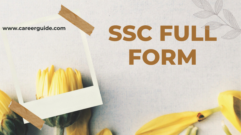 Ssc Full Form In Hindi