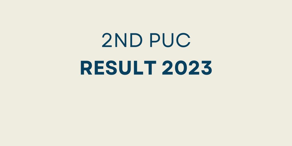 2nd PUC Result 2023