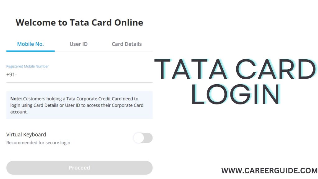 Tata Card Login