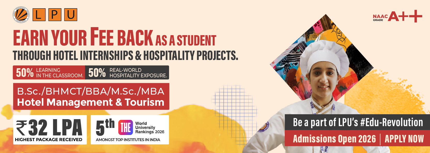 1664x592 Hotel Management & Tourism Ad