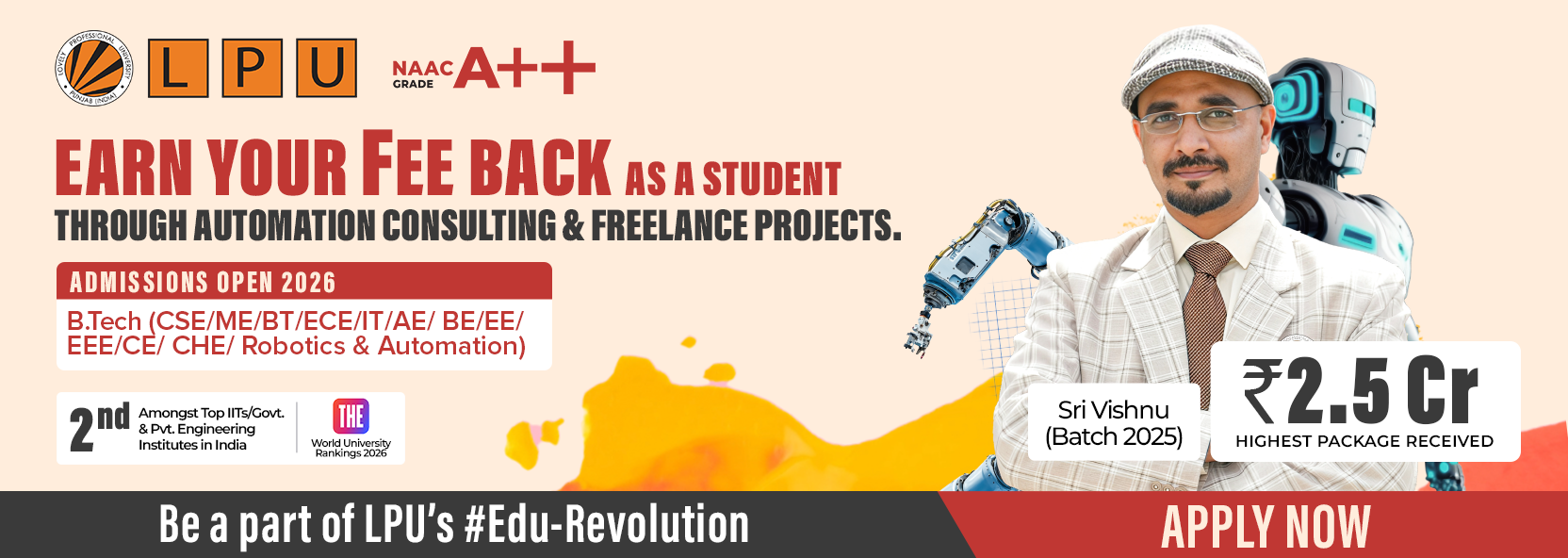 1664x592 Lpu B.tech Ad