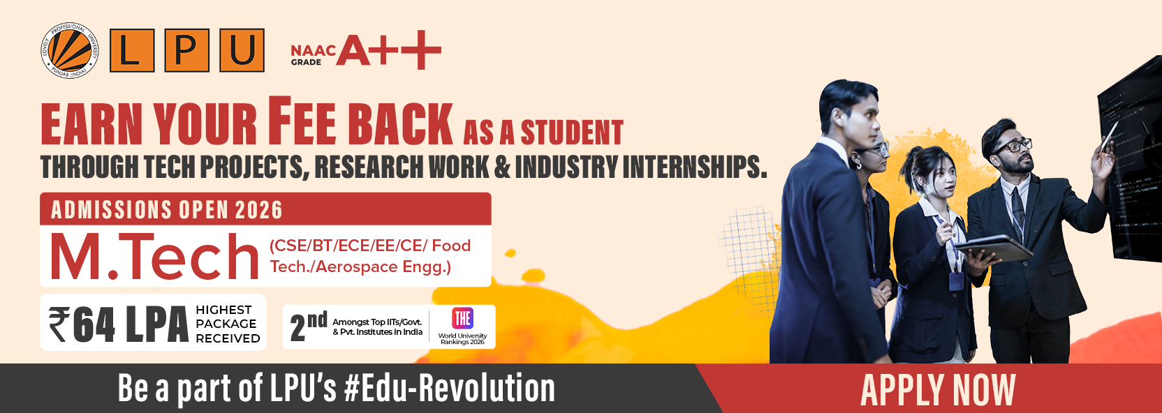 1664x592 Lpu M.tech Ad