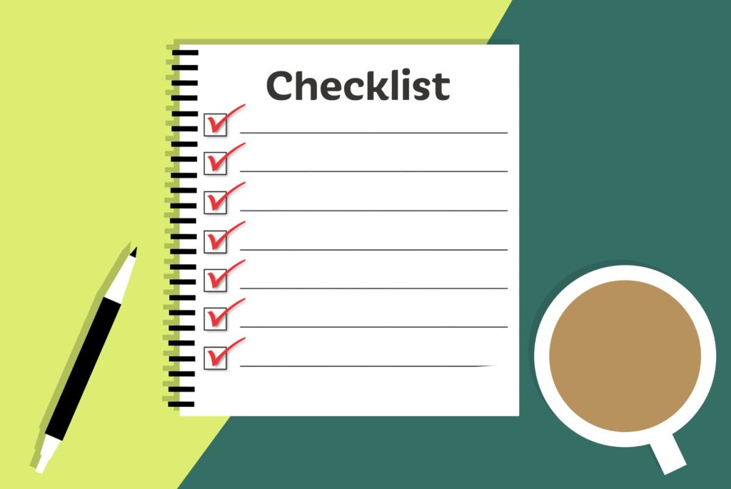 Checklist stay productive