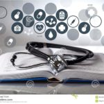 Healthcare Medicine Medical Exam Stethoscope Education Book Learning 58626620