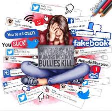 This image is to show negative impacts caused by social media such as cyber-bulling. 