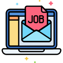 External Job Offer Job Search Flaticons Lineal Color Flat Icons 2