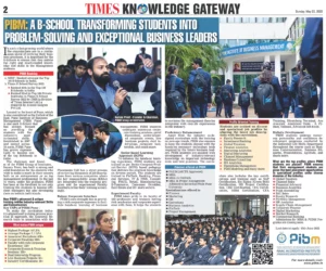 Pibm Featured By Times Knowledge Gateway