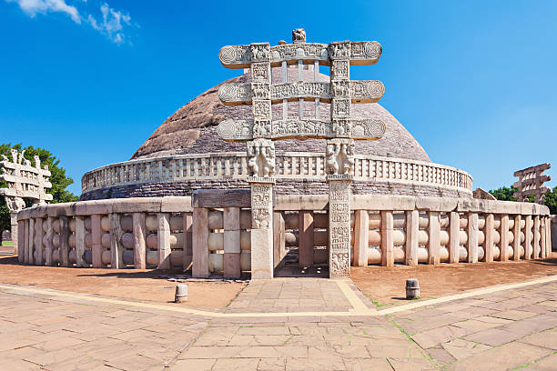 Sanchi Stupa Is Located At Sanchi Town, Madhya Pradesh State In India