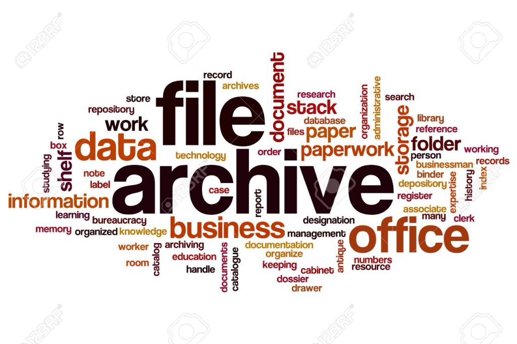File Archive Word Cloud