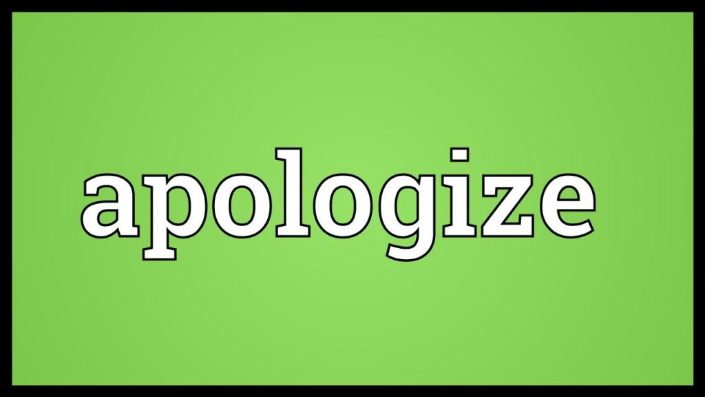 Apologize