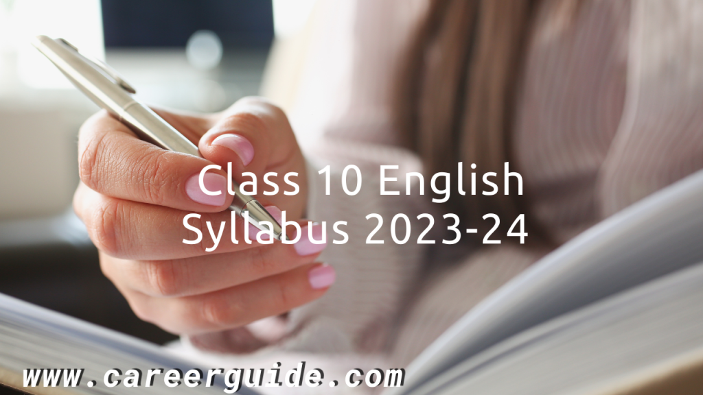 Class 10 English Syllabus 2023-24