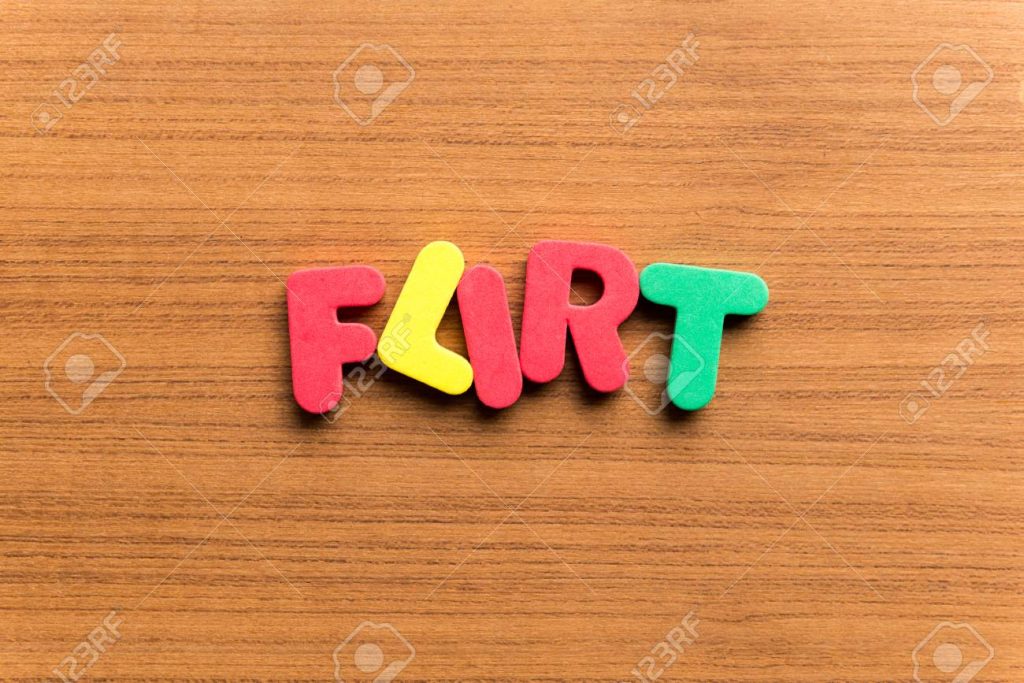 Flirt Colorful Word