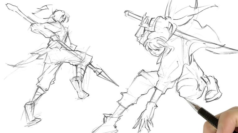Tips for Drawing Dynamic Poses, romantic drawing poses