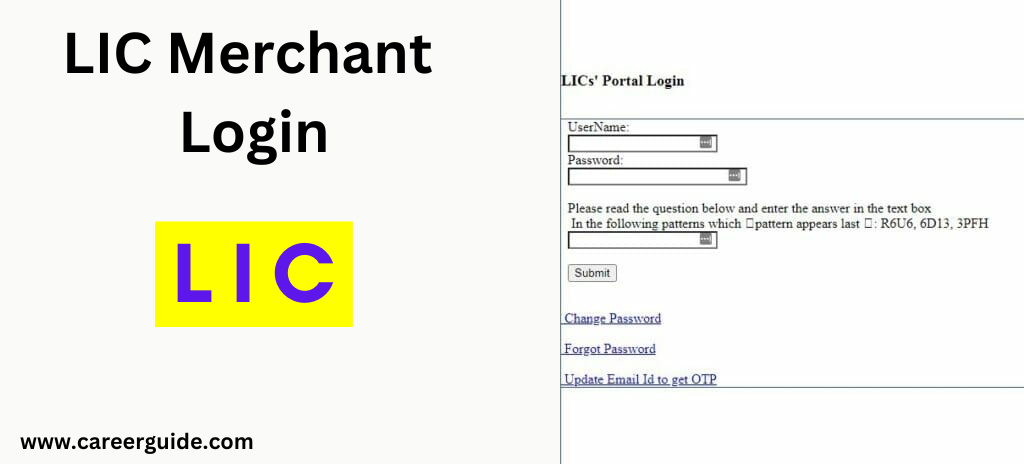 LIC Merchant Login