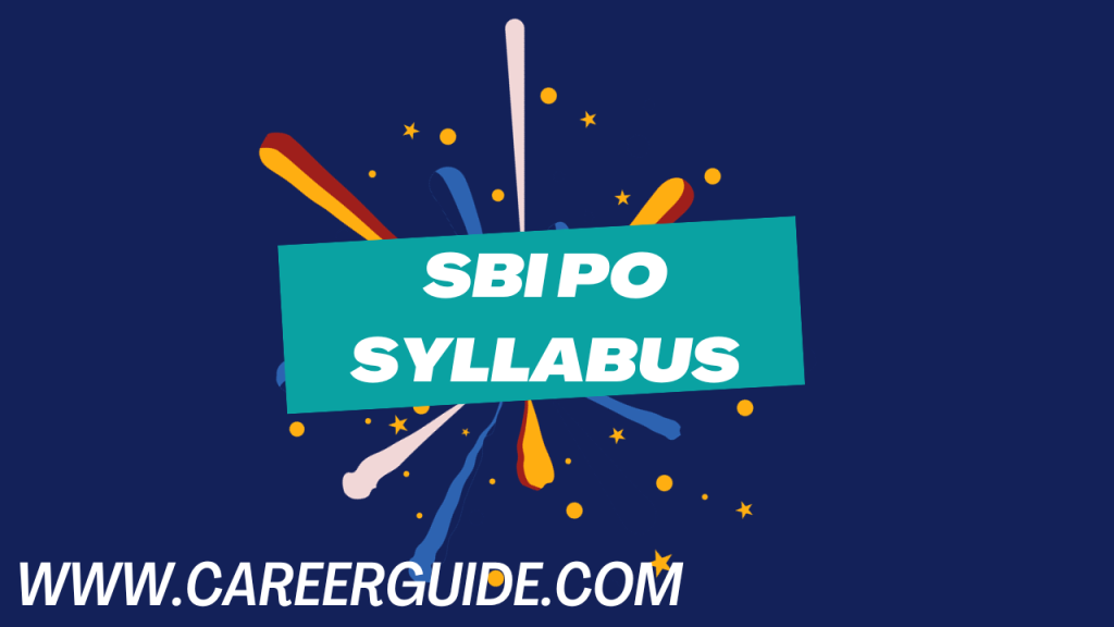 SBI PO Syllabus