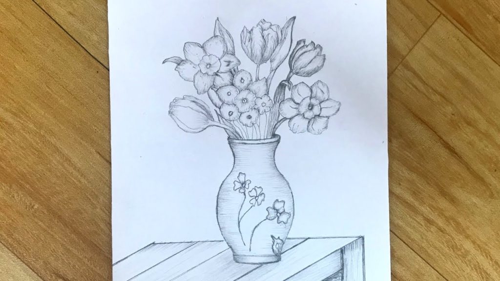 Flower Pot Drawing3