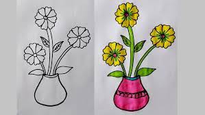 Flower Pot Drawing6