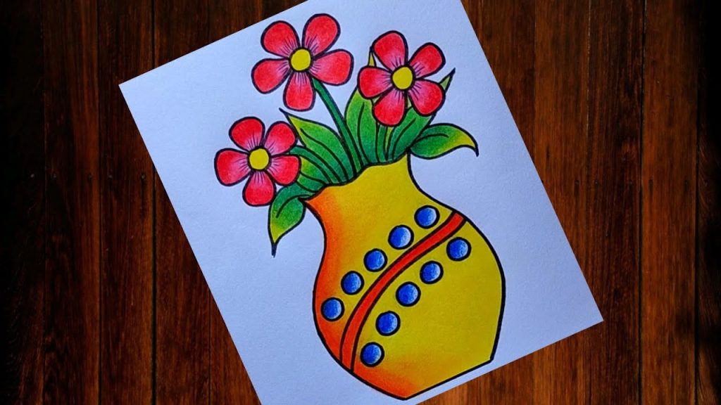 Flower Pot Drawing : Tips for Drawing - CareerGuide