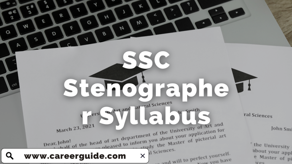 SSC Stenographer Syllabus