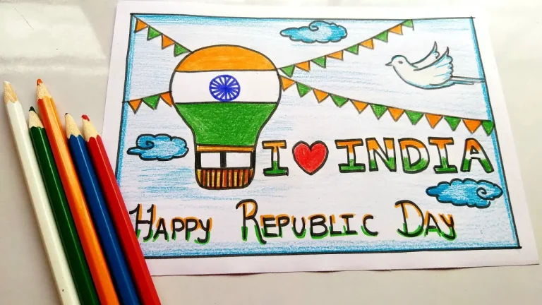 India Republic Day Vector Hd Images, Awesome India Flag Drawing In Republic  Day On 26th January, Republicdaycelebration, Mumbai, Manipulation PNG Image  For Free Download