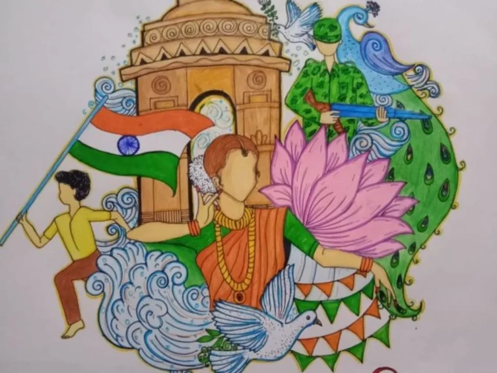 Republic Day Drawing / How To Draw Republic Day Drawing /26 January Drawing  Easy Step by Step 2024 - YouTube