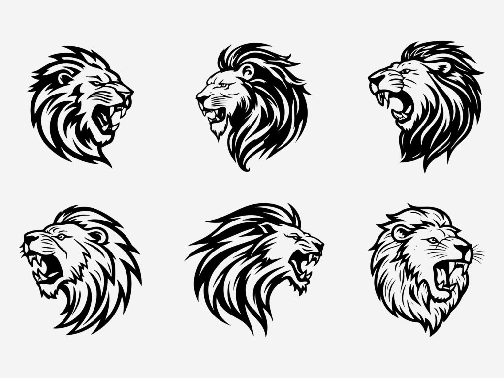 Captivating Hand Drawn Lion Logo Design Illustration Representing Courage Majesty And The Spirit Of The Wild Vector