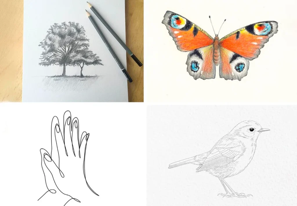 Pencil drawings | Book art drawings, Boho art drawings, Pencil sketch images