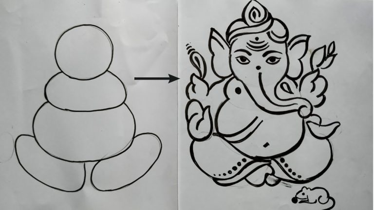 10 Cute Lord Ganesha Coloring Pages For Your Little One