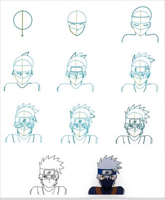 Kakashi Hatake | Anime sketch, Naruto sketch drawing, Drawings