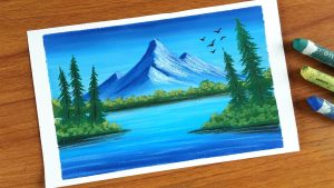 Oil Pastel Landscape with Expressive Brushstrokes - How to Use Oil Pastels  