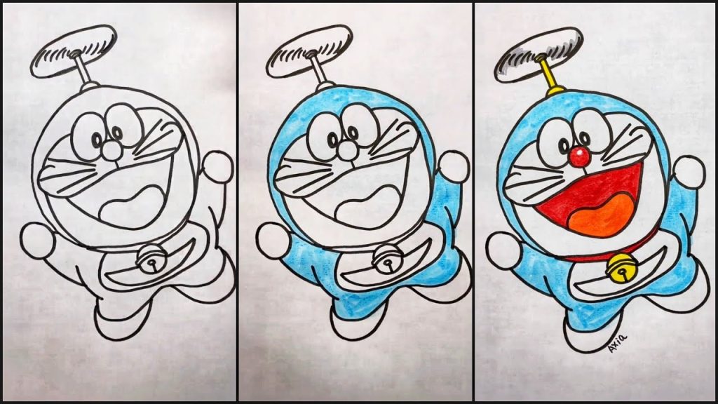 How to Draw Doraemon Step By Step For Beginners - YouTube