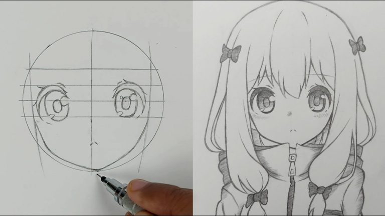 How to Draw a Cute Anime Girl Step by Step - AnimeOutline