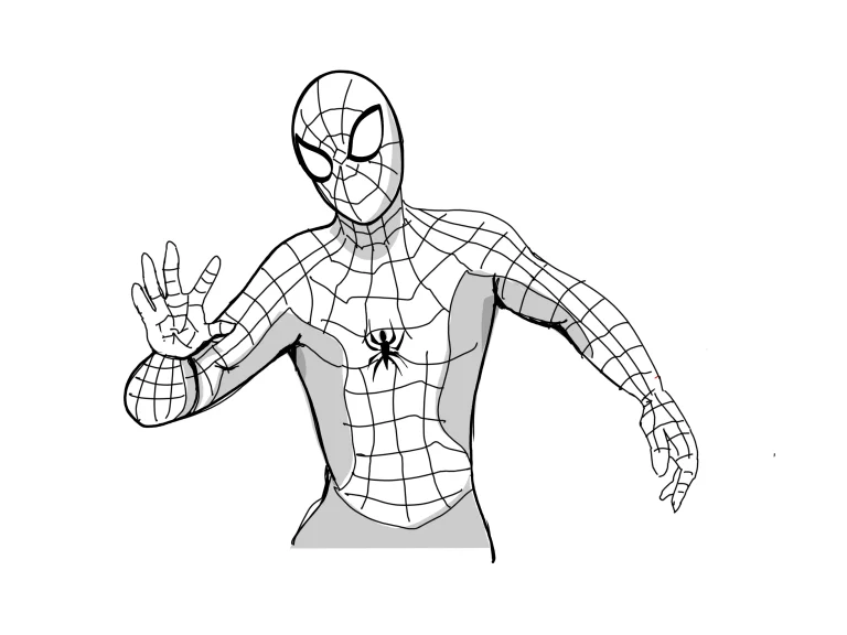 My Attempt In Drawing Spider Man V0 7p89aqn32rpb1 (1)