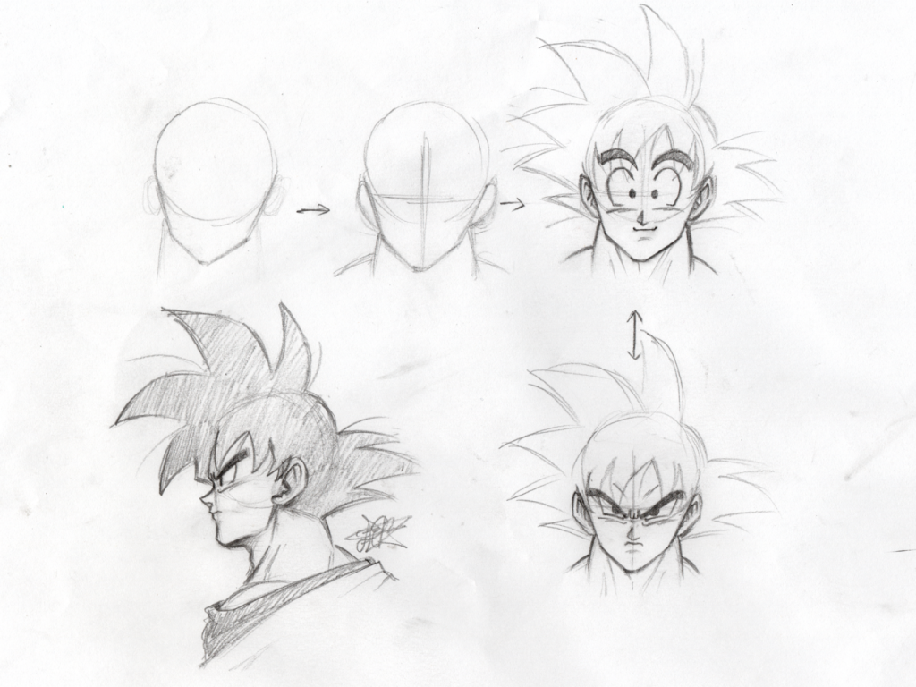 Top more than 72 goku cartoon sketch best