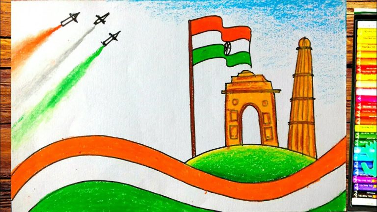 Republic Day Special Drawing || Republic Day Poster Drawing || Republic Day  Card Making Step by Step - YouTube