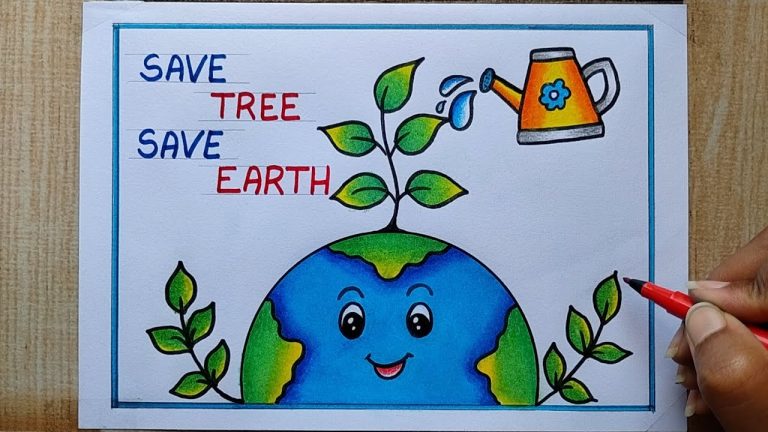 Earth Drawing, Painting and Coloring for Kids & Toddlers | How to Draw  Earth easy #earth #drawing - YouTube