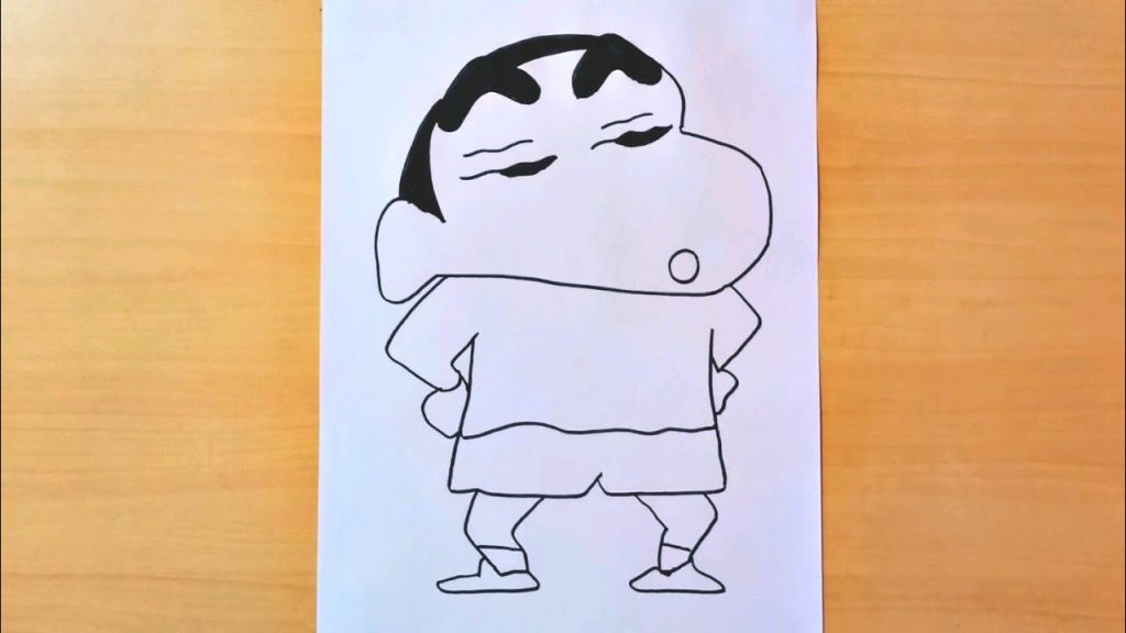 Shin chan's sister coloring page for kids