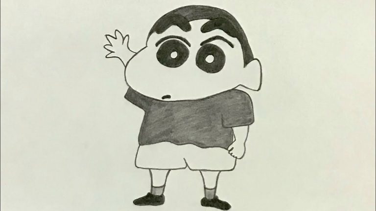 How to draw Shinchan Easy | Drawing Shinchan with easy steps - YouTube